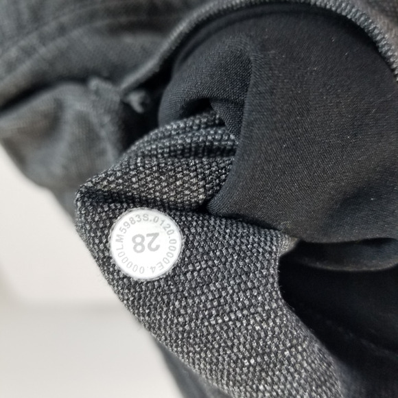 Lululemon Pants Mens 28 Gray Stretch Slim Tech Canvas Comfort M5983S - Picture 7 of 11